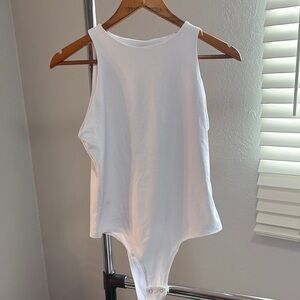 White Sleeveless Bodysuit